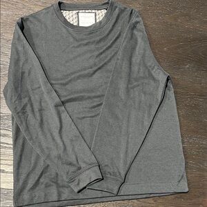 Denim & Flower Charcoal Long Sleeve Tee